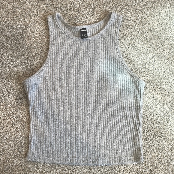 NWT Solid Ribbed Racerback Tank Tank - Picture 2 of 7